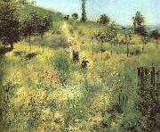 Pierre Renoir Pathway Through Tall Grass oil painting reproduction